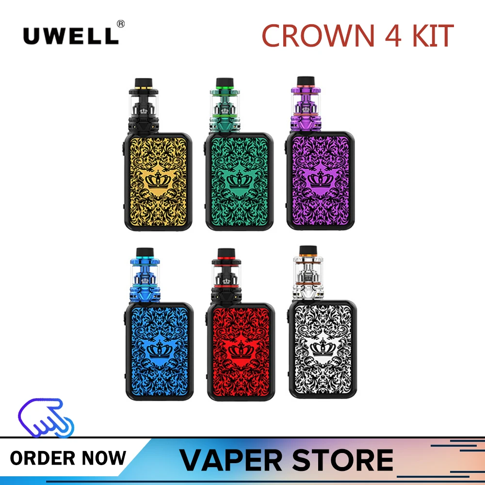 Оригинальный набор Uwell Crown 4 с баком для вейпа 5 мл атомайзер мод без 18650