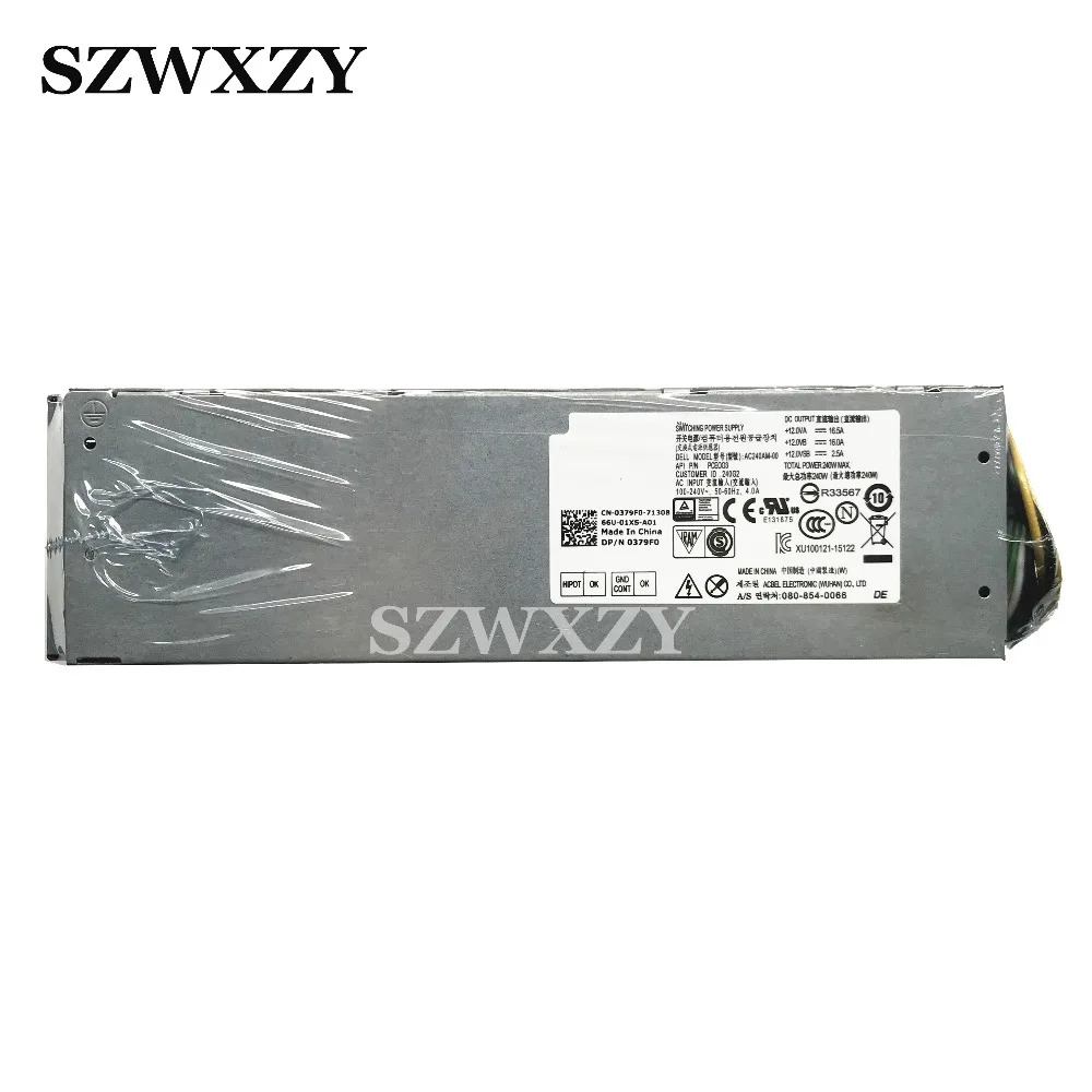 Новый оригинальный блок питания для Dell 3650 3653 240 Вт 8 + 4 контакта 379F0 07F9T Φ |