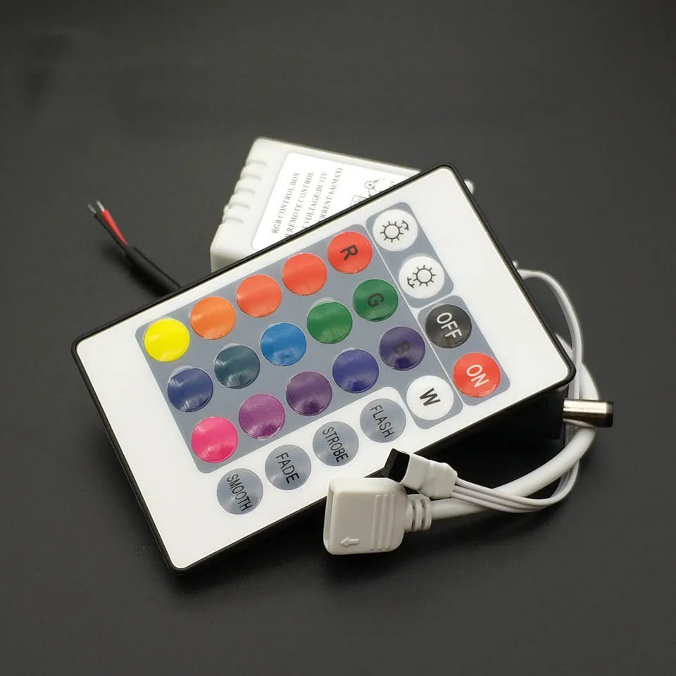 ИК светодиодный ллер для светодиодных лент 3528 5050 RGB 12 В 6 А 24 клавиши|Запасные