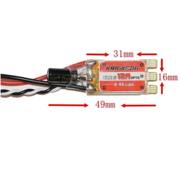 Ограниченным зазором Kingkong силы 200 V2 Мощность комбо 2204 2300KV мотор 12A 2 4 S ESC 5045/6045