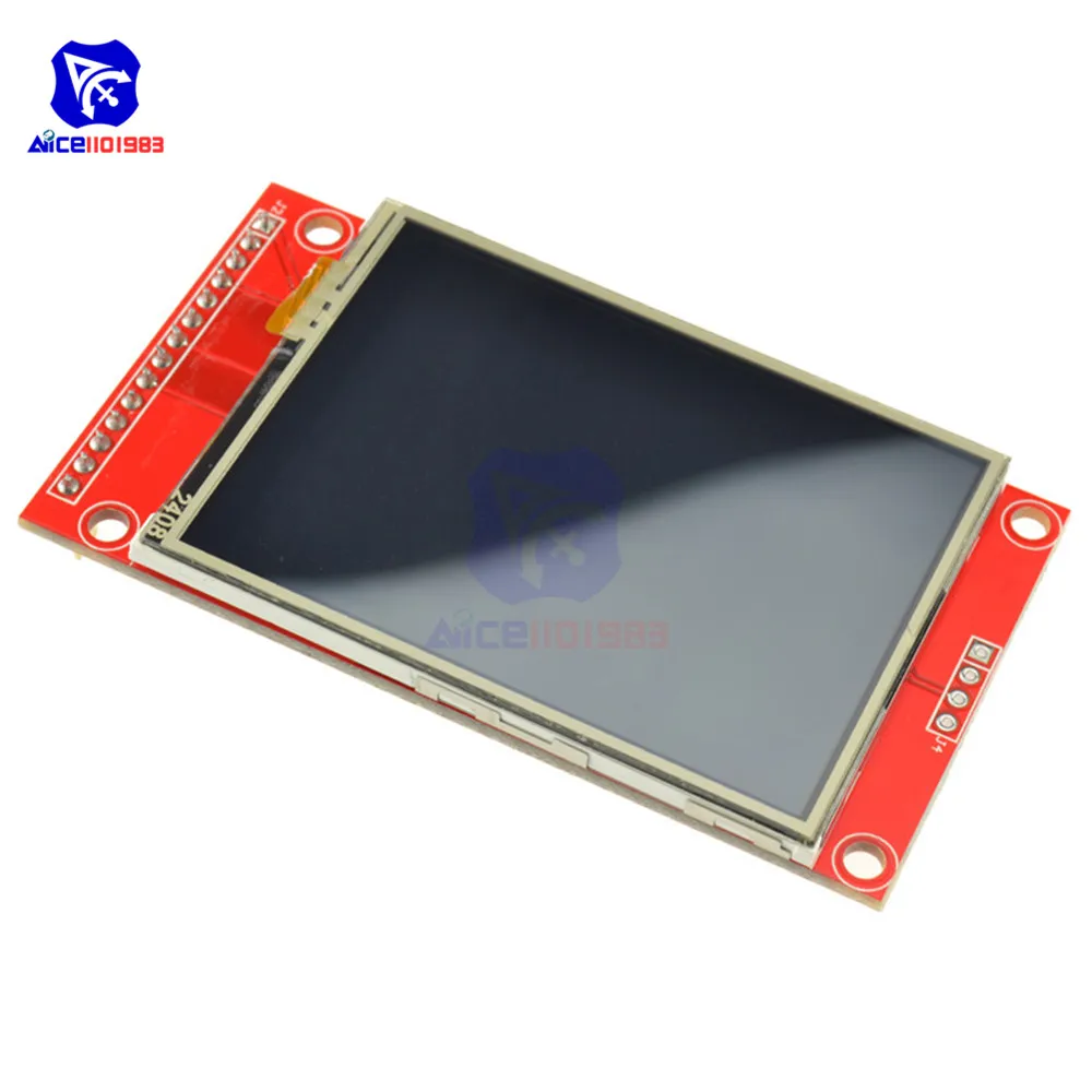 Модуль последовательного порта ЖК дисплея 2 4 дюйма 240x320 SPI TFT 5 В/3 3 В PCB адаптер ILI9341