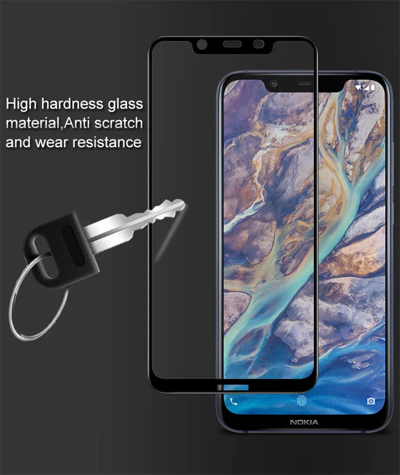 2 шт Стекло для Nokia 8 1 защита экрана закаленное стекло X7 2018 1/X7 Защитная пленка