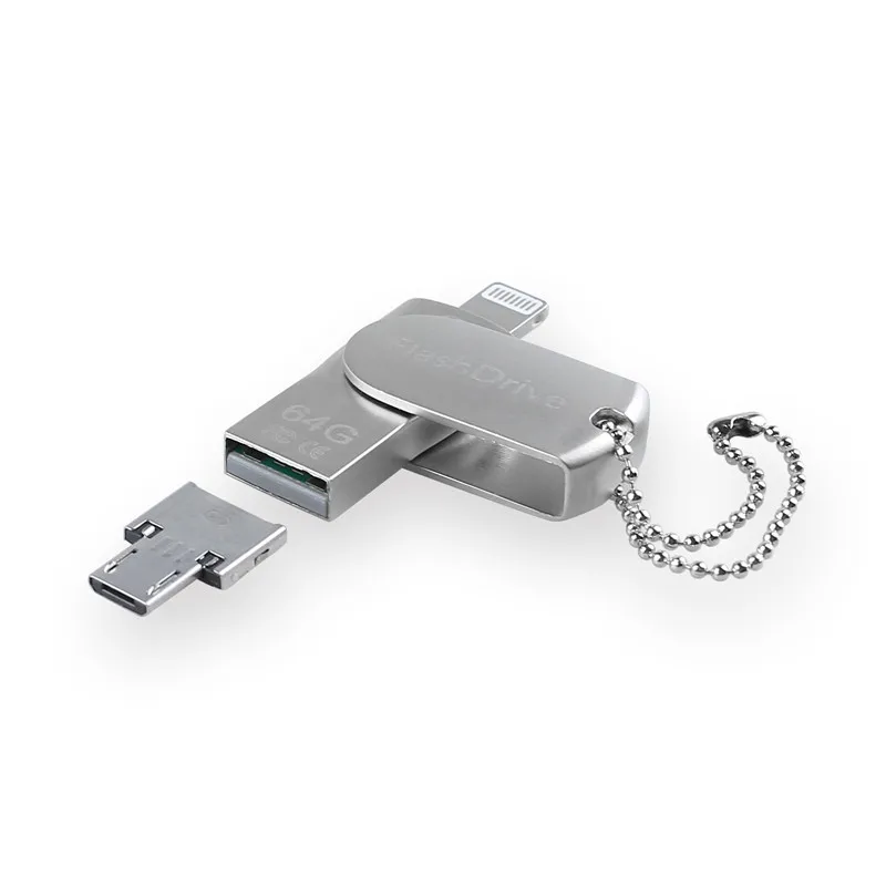 Флеш накопители USB флеш накопитель 64 ГБ для iOS iPhone iPad iPod Android память OTG 2 0 16 Гб карта
