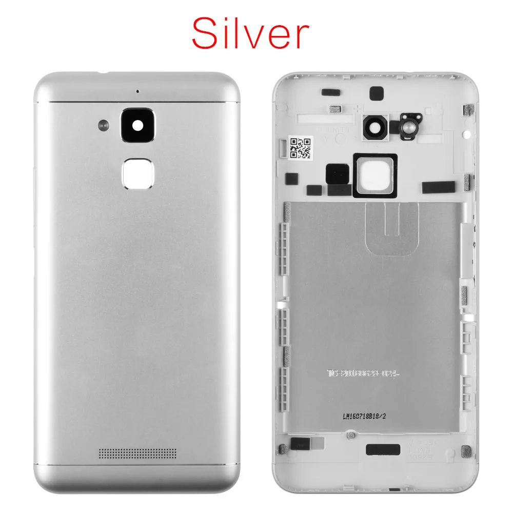 Sliver 5," Корпус для ASUS Zenfone 3 Max ZC520TL задняя крышка Замена батарейного отсека с кнопками громкости питания объектив камеры - Цвет: Sliver