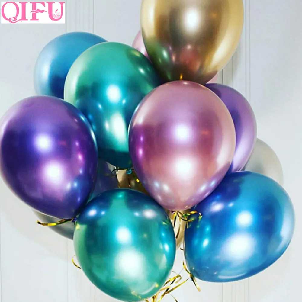 QIFU 10 шт. металлические шары на день рождения украшения для дня Детские воздушные