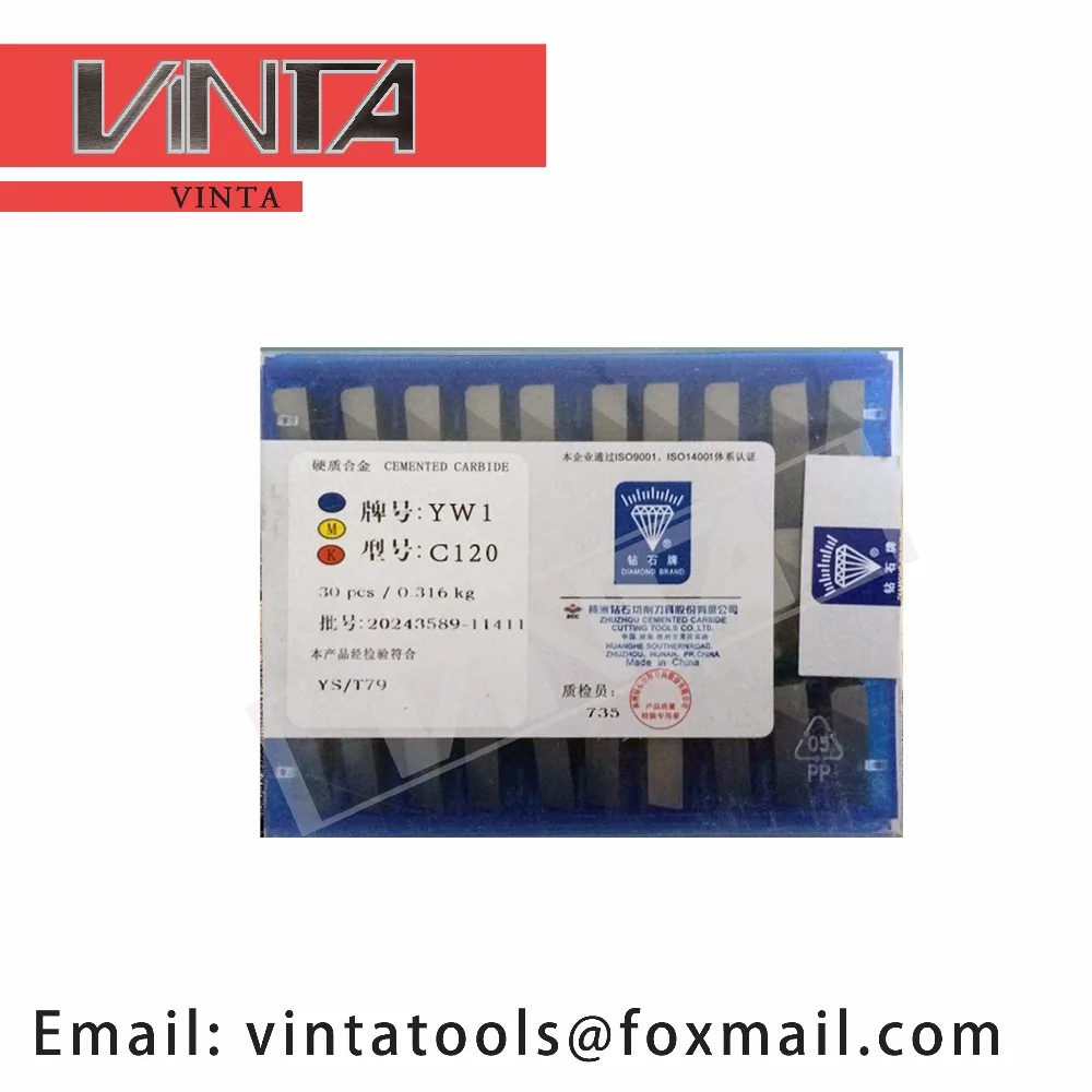 free shipping high quality 30pcs/lots C120 YG6/ YG8/ YW1/ YW2/ YT5/ YT14/ YT15 cnc carbide welding inserts | Инструменты