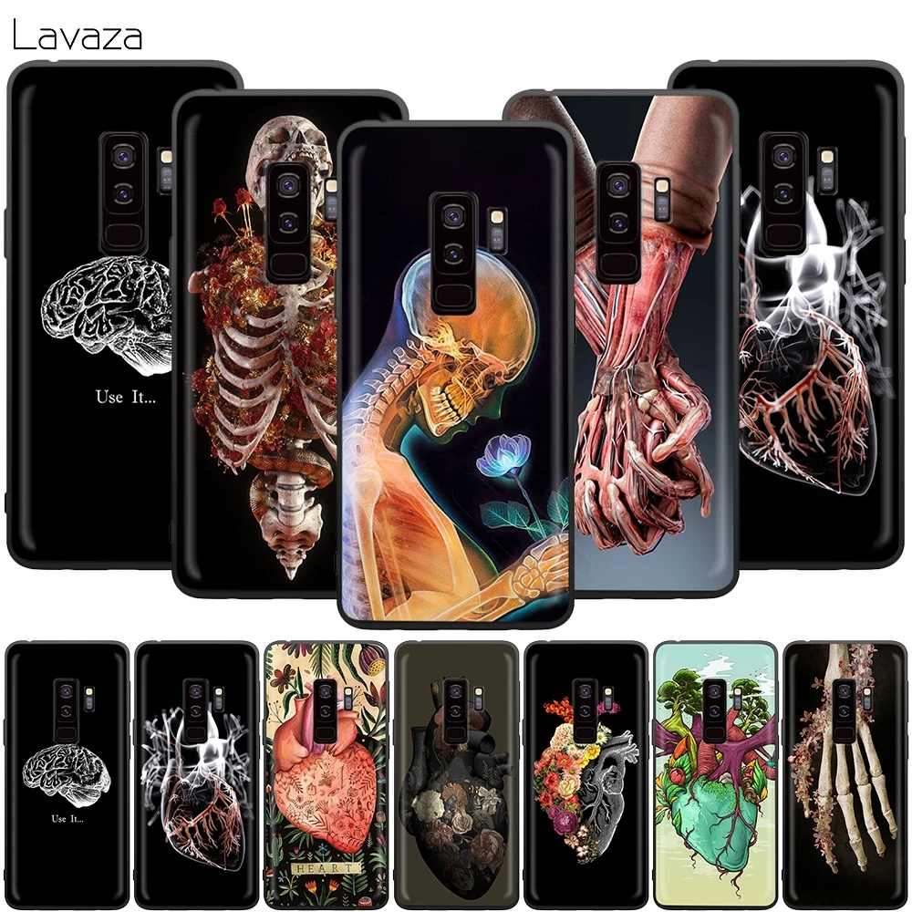 Медицинский чехол для мозга человеческих органов Samsung Galaxy S20 S10 S9 S8 S7 S6 Plus Note 9 8 M30 M20