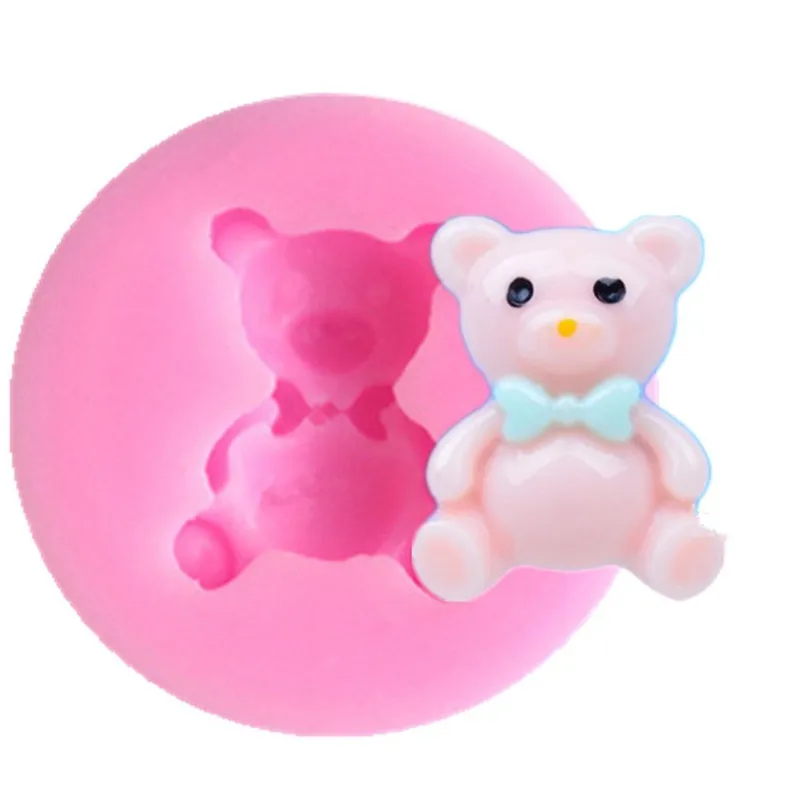 TTLIFE Мини силиконовая форма Медведь торт с помадной глазурью поделки из сахара