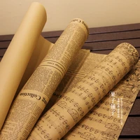 50 70 cm double english newspapergift wrapping paper kraft paper newspape retro kraft paper in english valentines day gifts