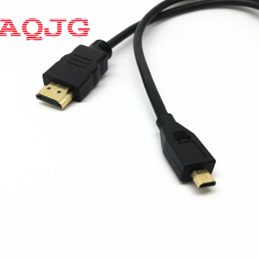 Высокая скорость 5FT 1 5 м V1.4 папа к мужчине HDMI Micro кабель 1080p 1440p для HDTV PS3 XBOX 3D LCD AQJG micro