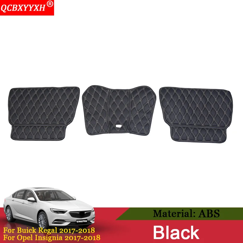 Черный QCBXYYXH для Buick Regal Opel Insignia Автокресло Вернуться анти-ребенок-Удар Pad покрыть заднем сиденье детей защиты грязи грязь, мат - Название цвета: Черный