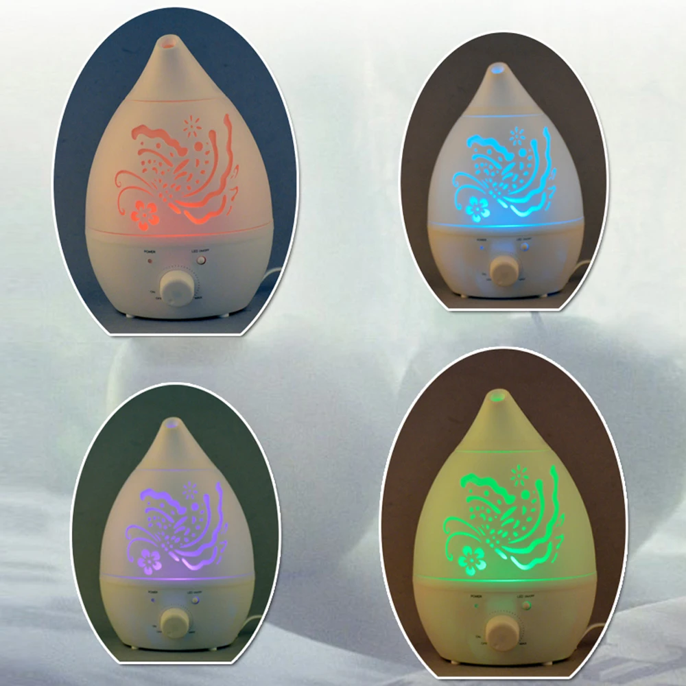 Air Humidifier Aroma Essential Oil Diffuser 7 Color LED with Carve Mist Maker for Home Office Fogger Baby Room Aromatherap | Бытовая