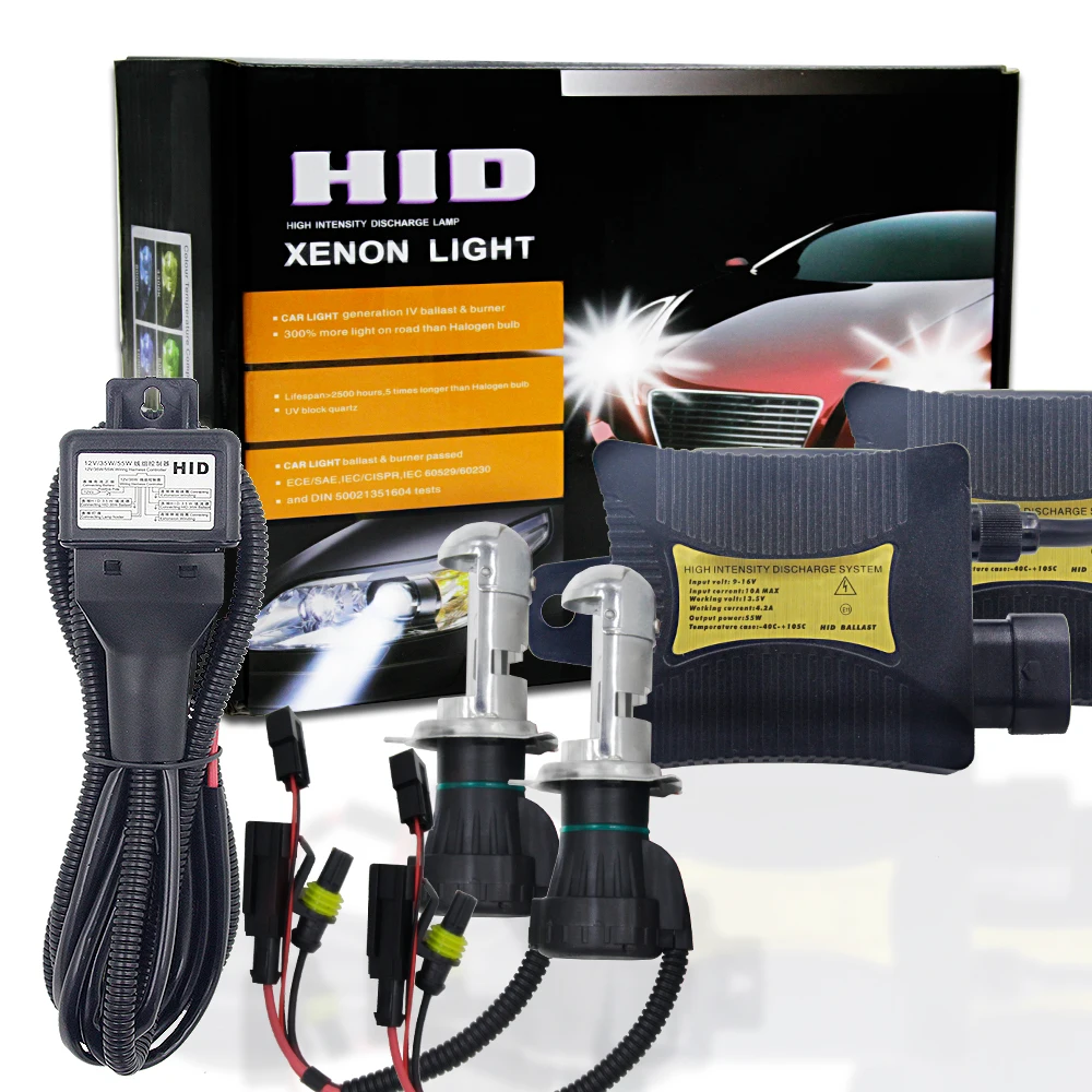 Автомобильный Стайлинг 1 комплект DC33012V 55 Вт ксеноновая лампа H4 2 HID 3000K 4300K 6000K 8000K