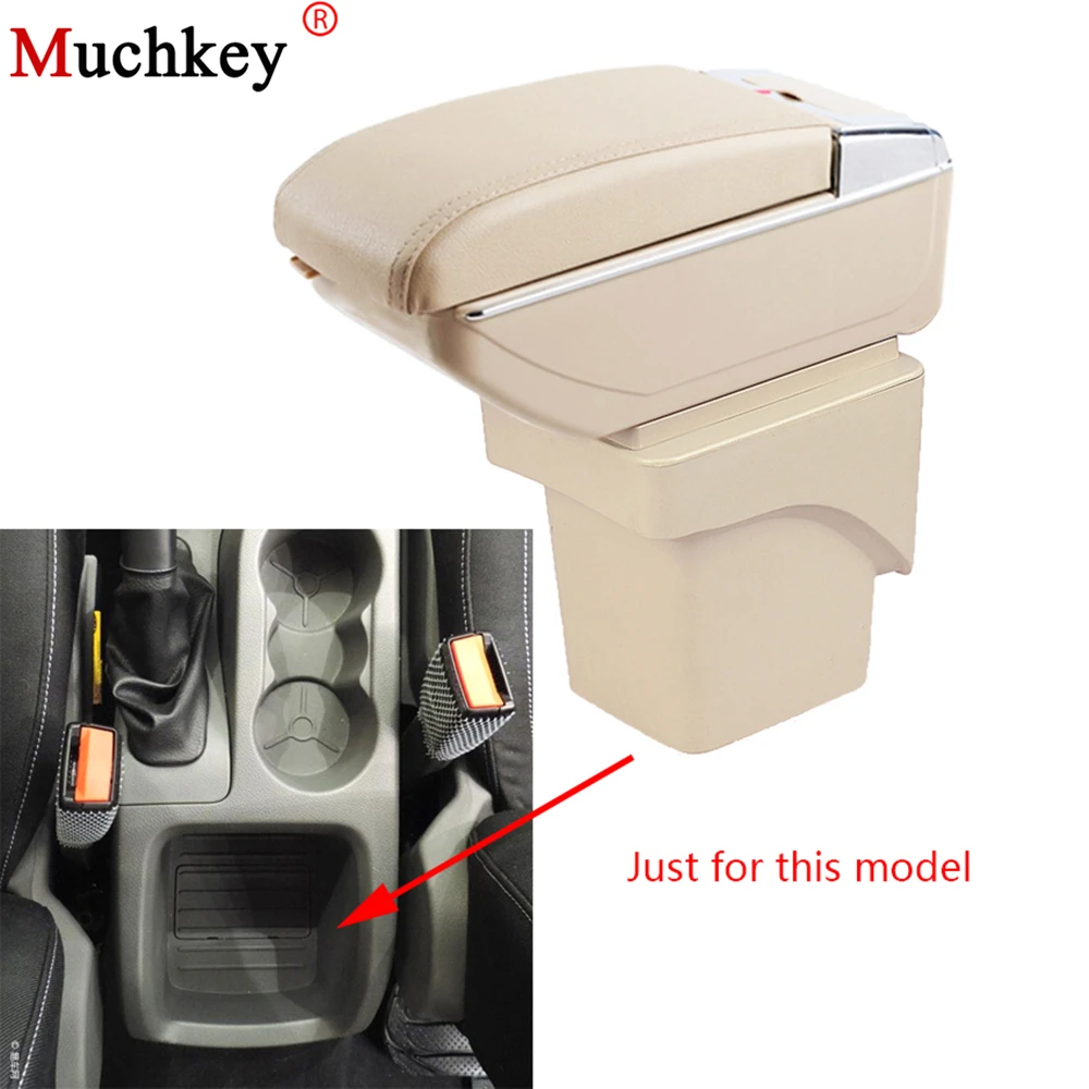 

For Ford Focus 2 mk2 2009 2010 2011 Car Armrest box Central Console Arm Store content box cup holder ashtray With Rise and Down