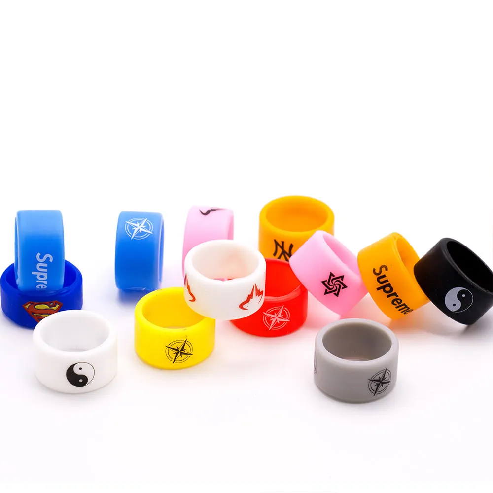 Volcanee 100 шт./лот Vape Band 12 мм защитное украшение кольцо силиконовый резиновый Vapeband