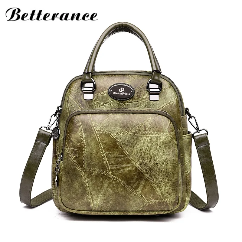 Betterance mutifunction рюкзак для женщин Винтаж школьный женская сумка sirt cantasi mochila escolar cuero