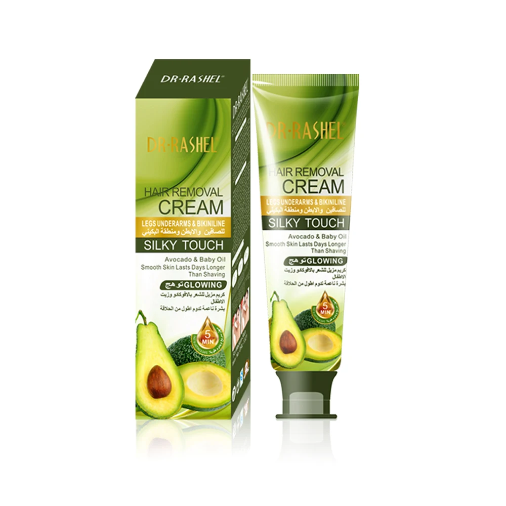 DR. RASHEL крем для удаления волос авокадо детское масло гладкая кожа долго держится