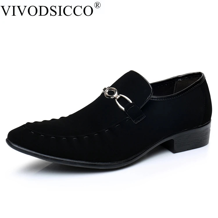 VIVODSICCO/Мужские модельные туфли в деловом стиле Модные стильные мужские замшевые
