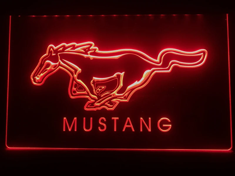D054-неоновый светодиодный светильник Ford Mustang
