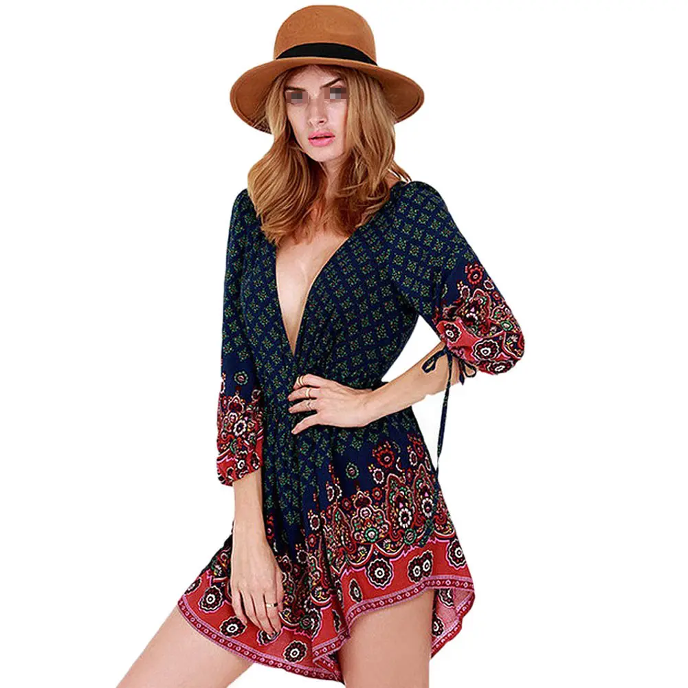 Новый модный сексуальный элегантный женский летний комбинезон с цветочным