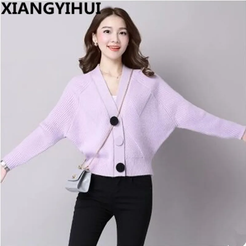 2017 High Quality Brand Autumn Winter Sweater Women Cardigan Loose single Breasted Women's Cashmere 6 colors |