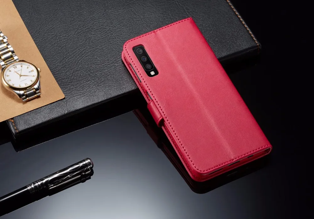 Чехол для телефона для samsung Galaxy A30, чехол для samsung A30 A 30, кожаный чехол-книжка, Ретро стиль, простые отделения для карт, Fundas