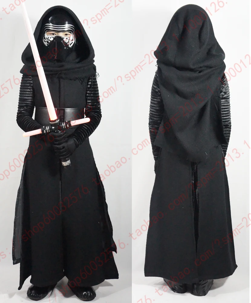 Костюм «Звездные войны»+ маска The Force Awakens Kylo Ren, маскарадные костюмы для детей/Детский карнавальный костюм на Хэллоуин, S-XL на заказ