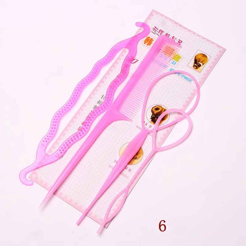 4 шт./компл. пластиковое приспособление для Укладки Волос Стайлинг бигуди