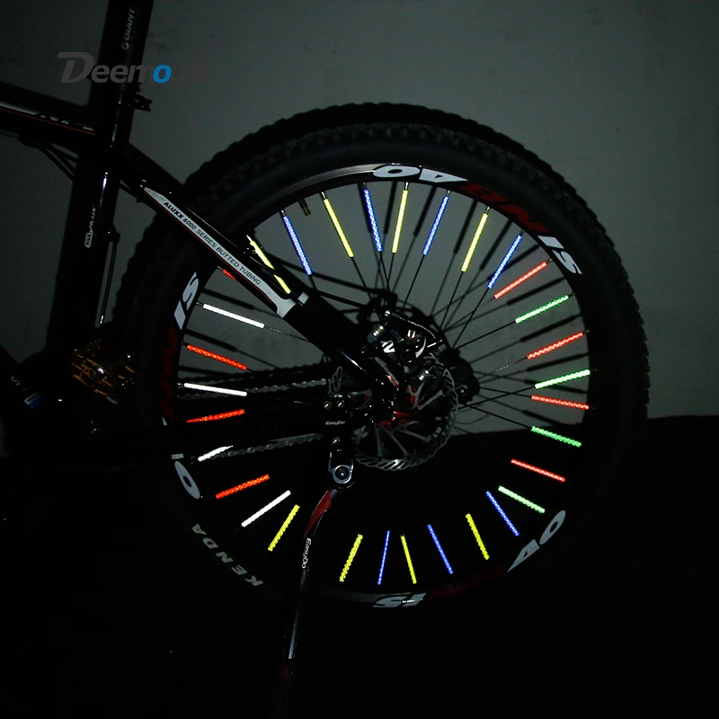 Deemount 60 шт велосипед светильник Светоотражающие брусья для спиц Применение