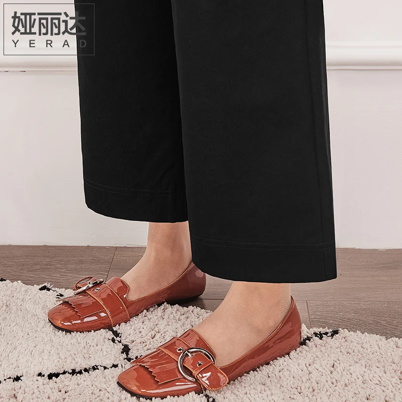 Yerad Широкие брюки 2018 Весна Для женщин Свободные повседневные черные