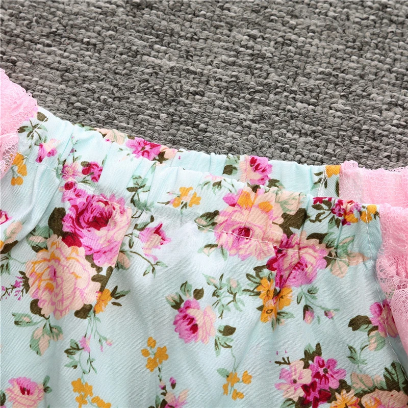 Новинка 2017 года модный тренд милый кружевной комбинезон с цветочным рисунком для