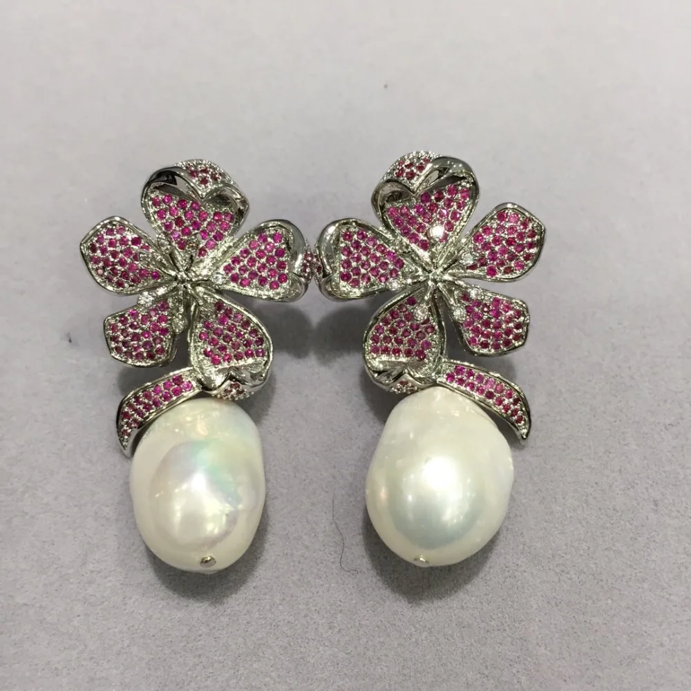 

baroque natural fresh water pearl earring