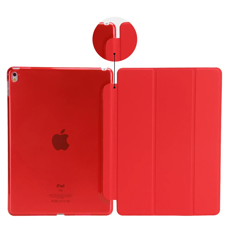 Red Для iPad Mini 1/2/3 Чехол Ультра тонкий из искусственной кожи Стенд смарт-чехол для iPad mini 1, Mini 2, Mini 3rd поколения с Стилус+ Защитная пленка на экран - Цвет: Red