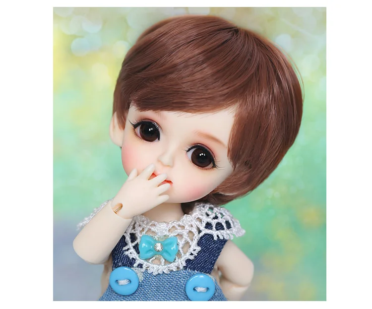 Парик для куклы BJD L8# Размер 4,5-6 дюймов 1/8 высокотемпературный натуральный парик короткие волосы bjd sd куклы парики в красоту