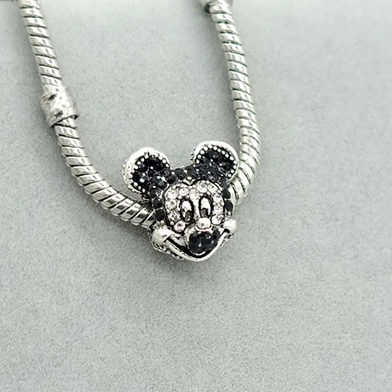 TTBEADS новые 1 шт. серебряные CZ европейские шармы бусины подходят для ожерелья