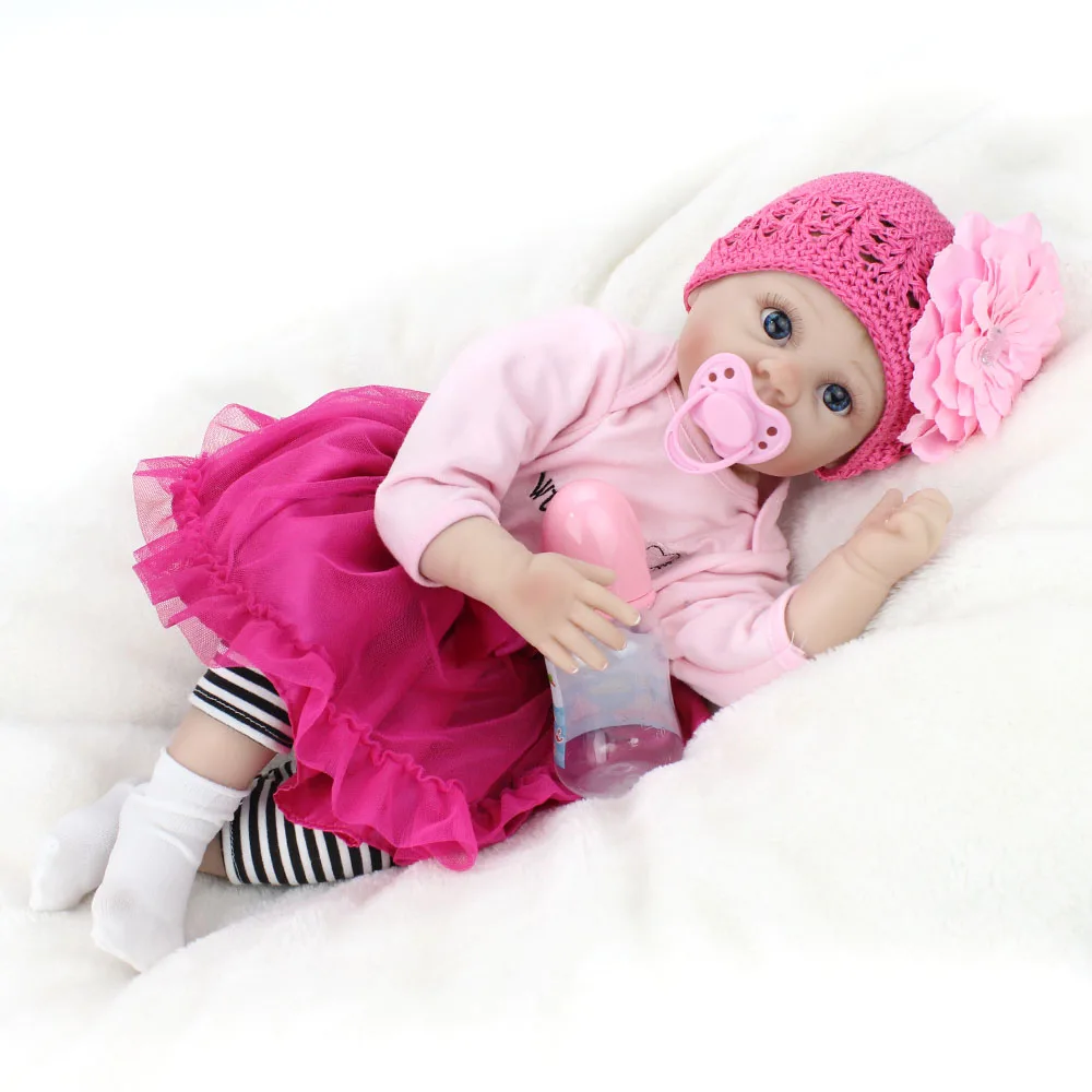 NPKDOLL куклы Reborn 22 дюйма девочка Baby Малыши красота грациозные волосы реалистичные
