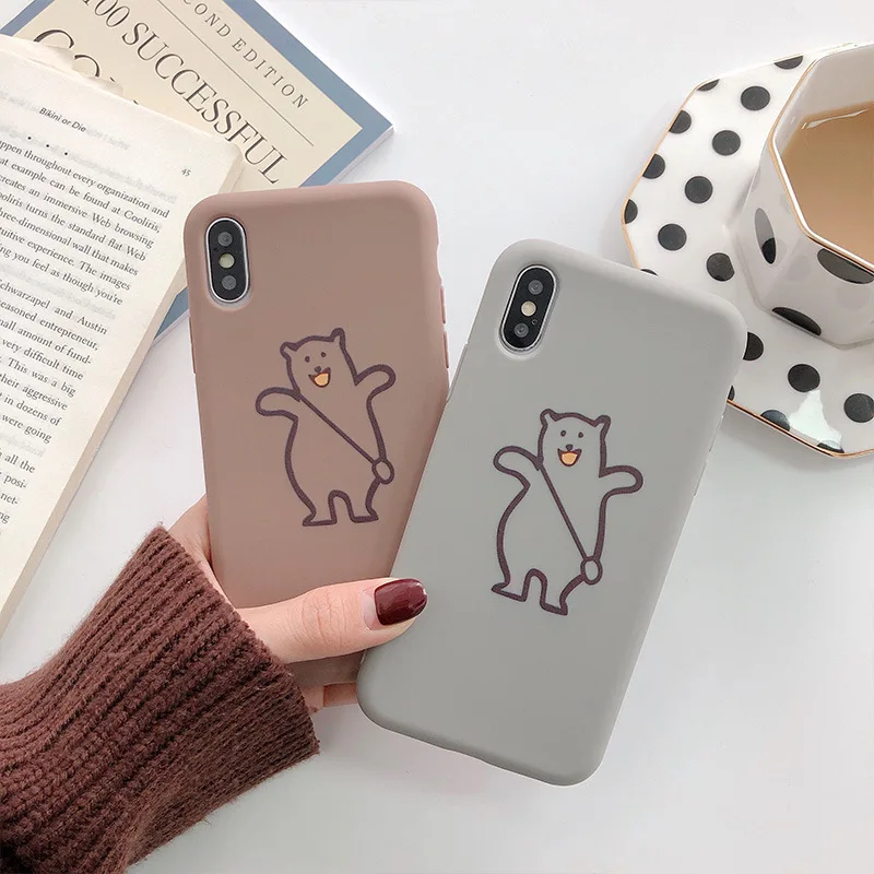 Новый телефон чехол для iPhone 6 6s 7 8 Plus Cue мультфильм шаблон XS Max XR X Силиконовый