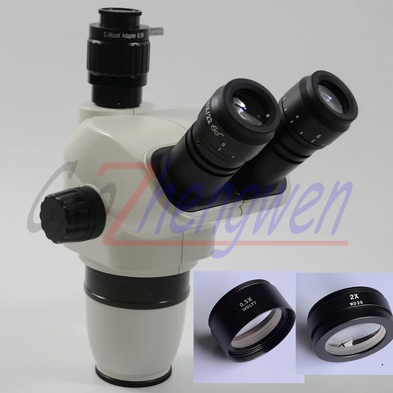 FYSCOPE 3 35x 90X Zoom Simul Focal Тринокулярный стереомикроскоп корпус со стандартным
