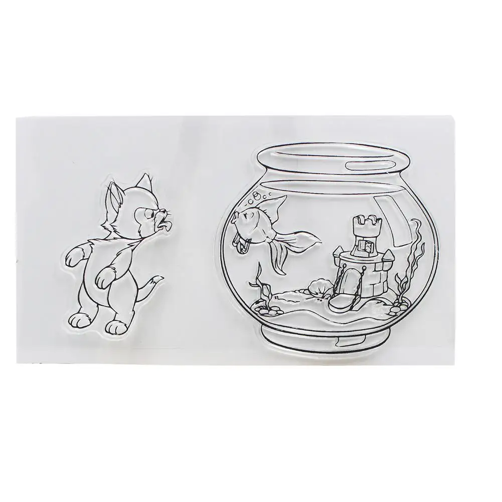 Силиконовая Прозрачная скрапбукинга резиновая печать штамп рельефная