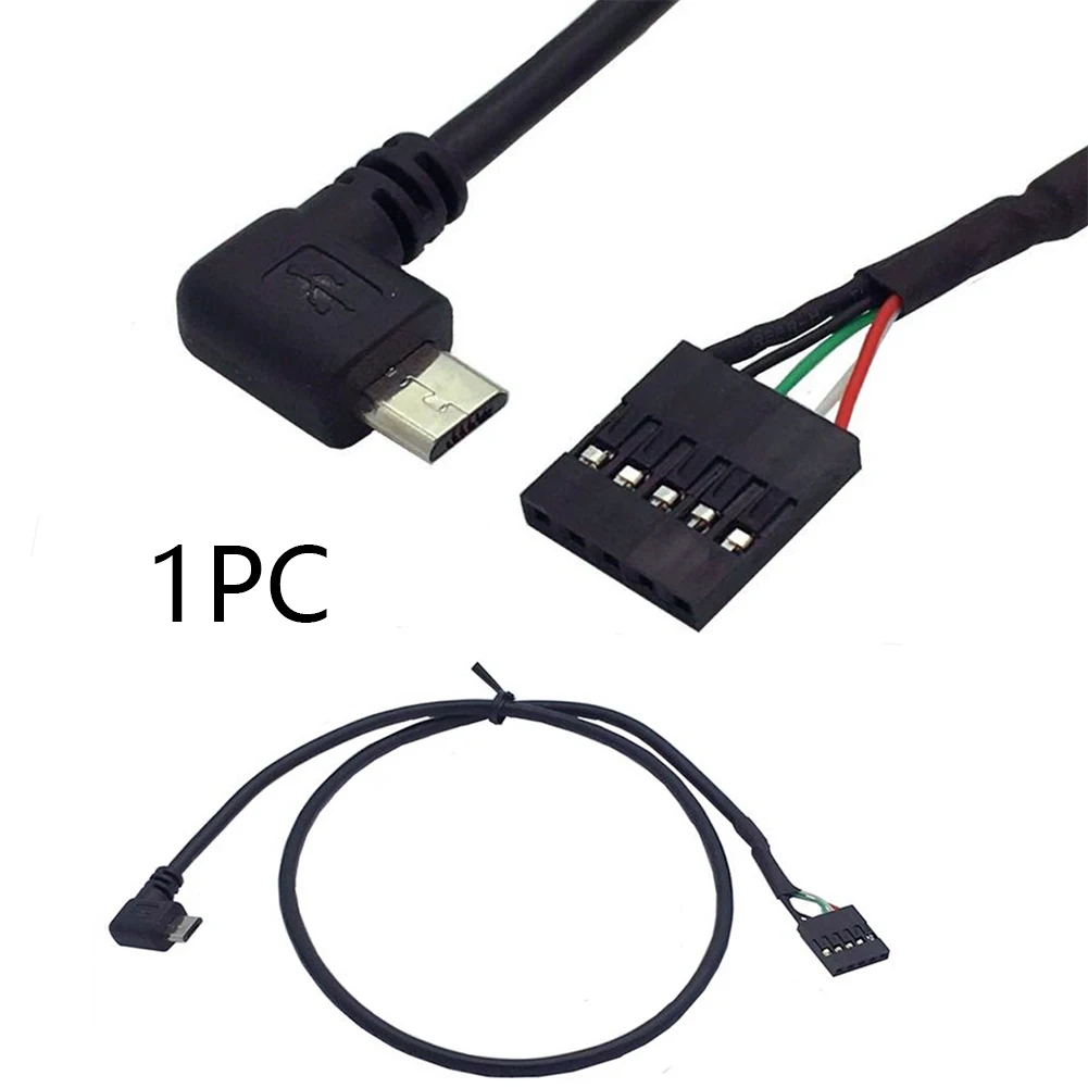 Кабель-адаптер Pc Micro USB Мужской материнская плата аксессуар соединительная линия 50 см PCB заголовок 90 правый угол до 5Pin женский прочный