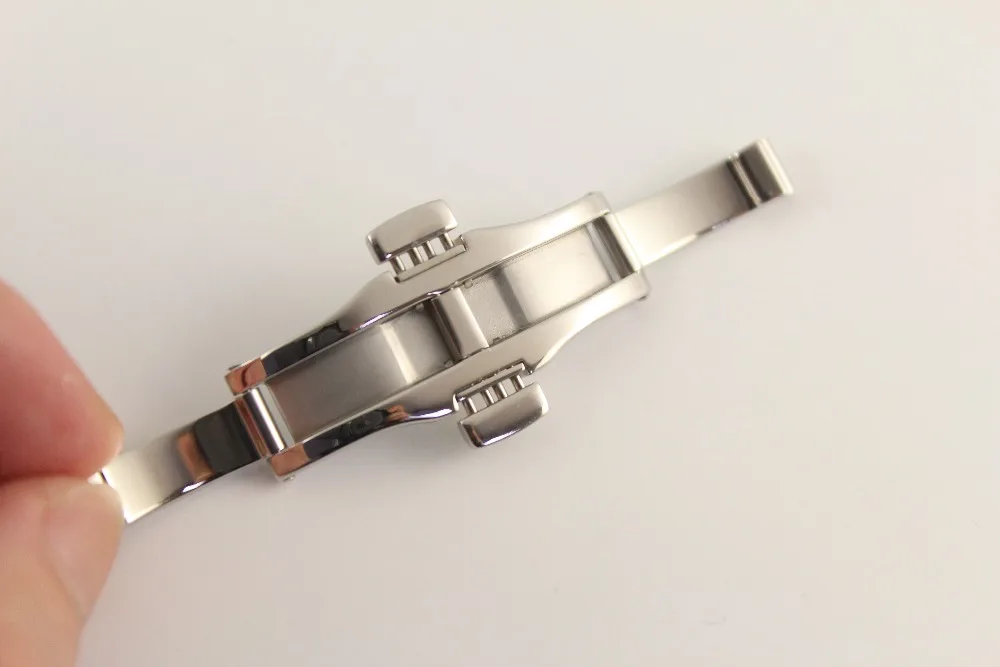 Застежка бабочка из нержавеющей стали для T97 R463 твердая Серебристая стальная