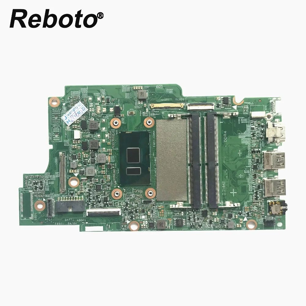 Reboto для Dell Inspiron 13 5378 5578 Материнская плата ноутбука DDR4 CN-0W25G6 0W25G6 W25G6 с SR2ZW I3-7100U тестирование Быстрая