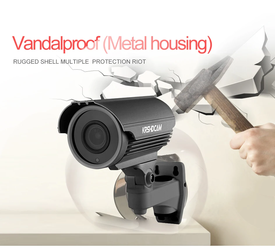 KRSHDCAM 5.0MP AHD/камера TVI Bullet безопасный BNC DWDR OSD CVI4.0MP 4 в 1 наружная камера
