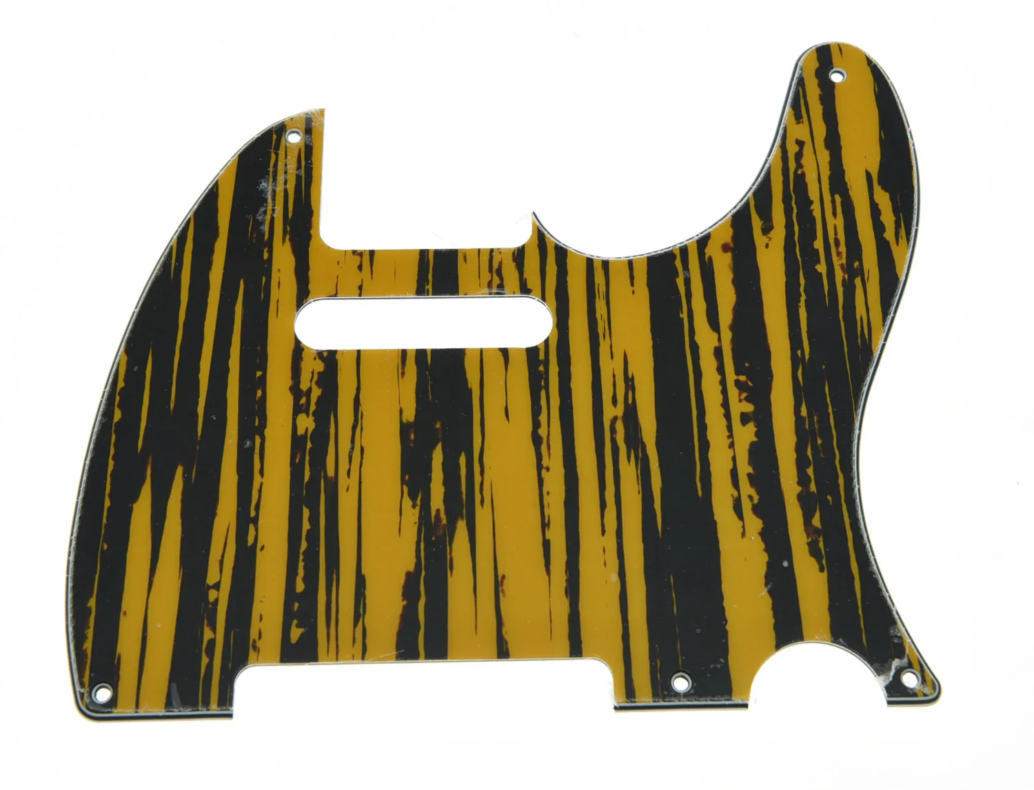KAISH Telecaster Pickguard винтажный телегитарный стиль 5 отверстий Накладка для защиты деки с винтами различные цвета для телегитары - Цвет: Tawny Stripe