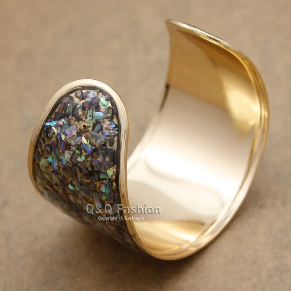 Fab золото этнические Abalone оболочки инкрустация Мехико ацтеков этрусский