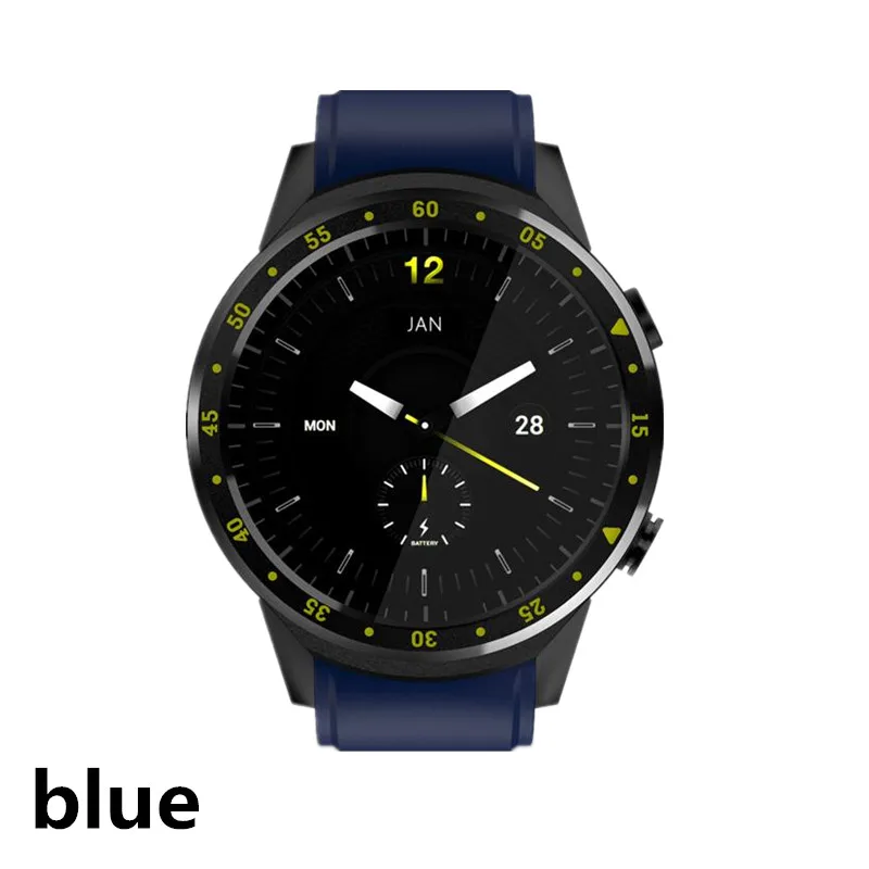 blue Умные часы F1 Android умные наручные часы с Bluetooth gps Beidou позиционирование спортивные часы Поддержка TF карты SIM карты фитнес-трекер - Цвет: blue