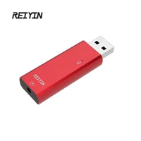 reiyin usb audio portable dac 192khz 24bit headset toslink optical output external sound card