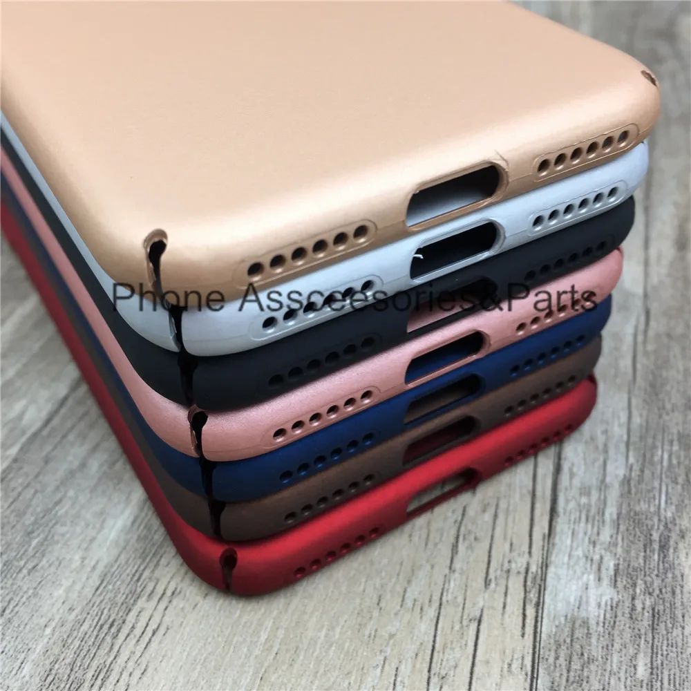 10 шт./лот Для Iphone 7 Plus Протектор Случае Красочные Черный Задняя Крышка Чехла