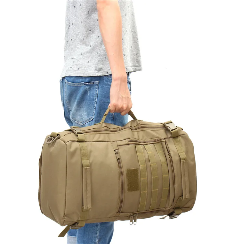Многофункциональный Холщовый спортивный военный тактический рюкзак объемом 50 л