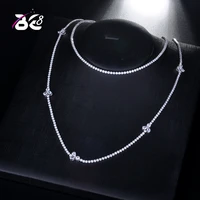 be 8 2018 new fashion long aaa cubic zirconia necklace for women geometric design fashion jewelry n069 pendant necklace